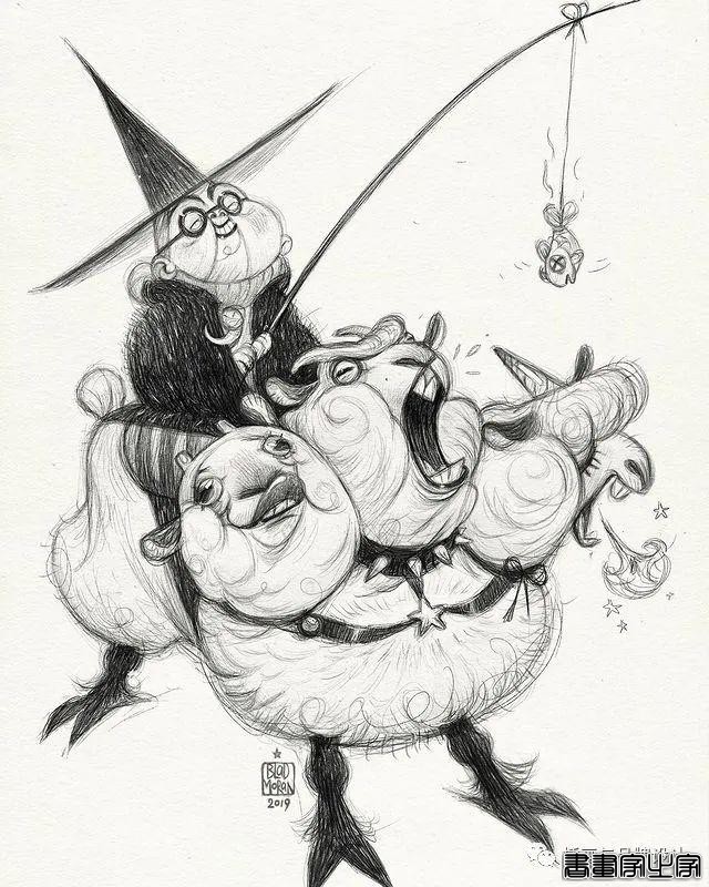 插画丨奇趣夸张的素描角色设计作品，功底十分了得，很适合拿来临摹-26.jpg