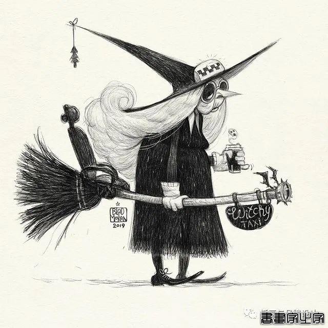 插画丨奇趣夸张的素描角色设计作品，功底十分了得，很适合拿来临摹-29.jpg
