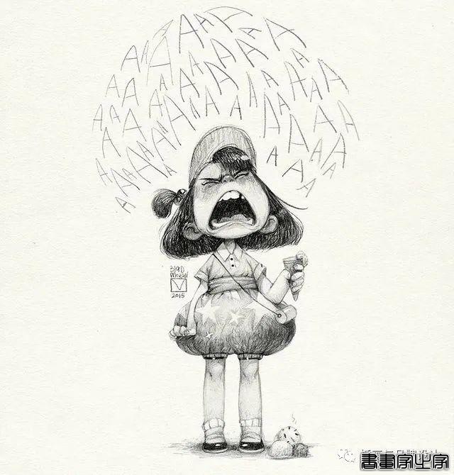 插画丨奇趣夸张的素描角色设计作品，功底十分了得，很适合拿来临摹-48.jpg