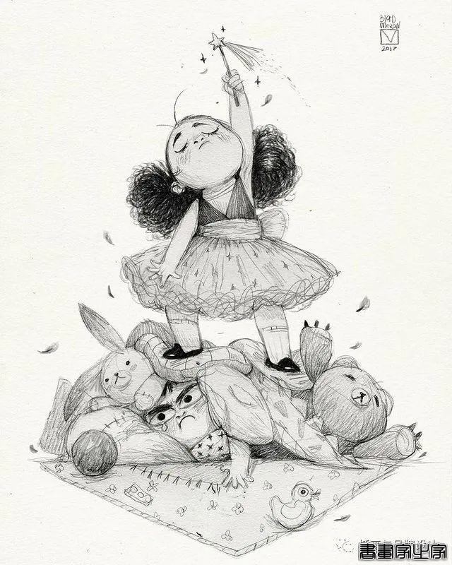 插画丨奇趣夸张的素描角色设计作品，功底十分了得，很适合拿来临摹-64.jpg