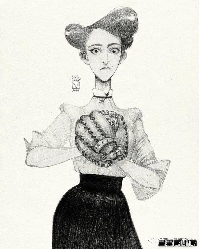 插画丨奇趣夸张的素描角色设计作品，功底十分了得，很适合拿来临摹-66.jpg