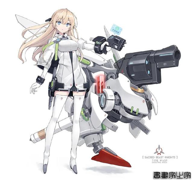 机甲&amp;萌妹系列插画作品分享-4.jpg