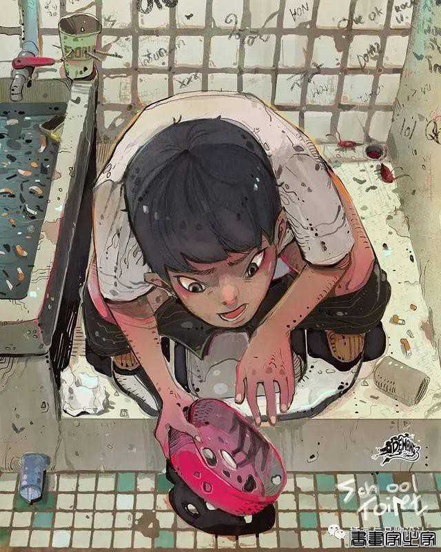 插画丨除去千篇一律的日系画风，超绝的画面镜头感，色彩奔放线条洒脱的泰式画法-4.jpg