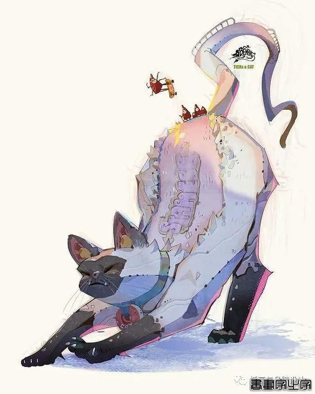 插画丨除去千篇一律的日系画风，超绝的画面镜头感，色彩奔放线条洒脱的泰式画法-23.jpg