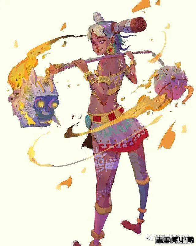 插画丨除去千篇一律的日系画风，超绝的画面镜头感，色彩奔放线条洒脱的泰式画法-24.jpg