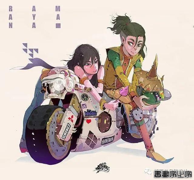 插画丨除去千篇一律的日系画风，超绝的画面镜头感，色彩奔放线条洒脱的泰式画法-51.jpg