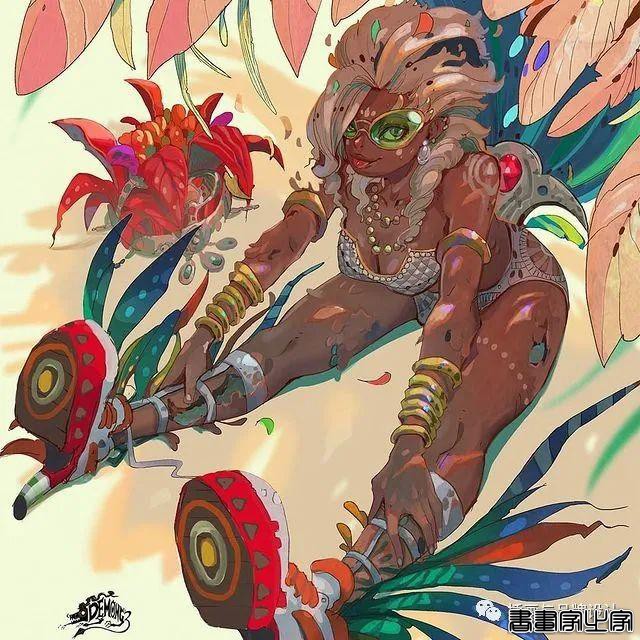 插画丨除去千篇一律的日系画风，超绝的画面镜头感，色彩奔放线条洒脱的泰式画法-53.jpg