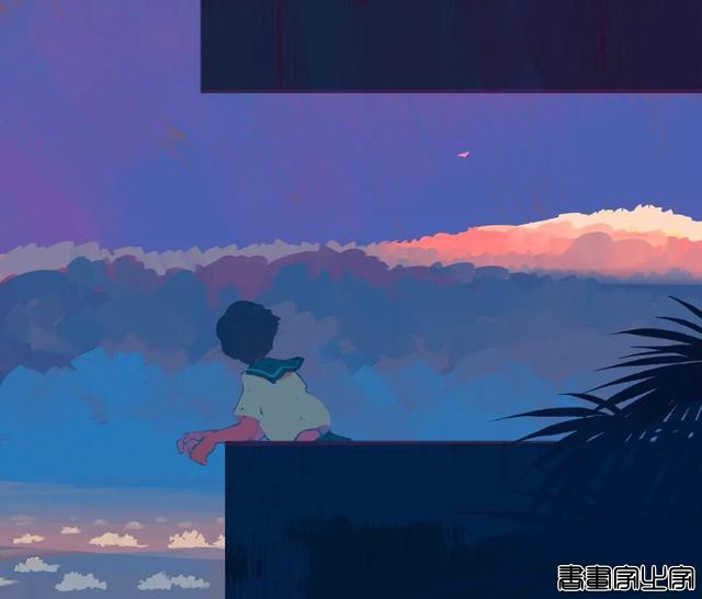 「插画」蓝色系背景唯美插画-18.jpg