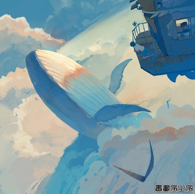 「插画」蓝色系背景唯美插画-28.jpg