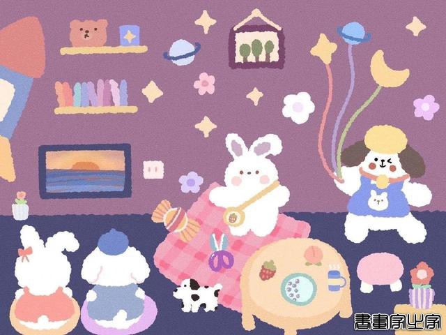 超可爱的插画锁屏壁纸 电脑壁纸-7.jpg