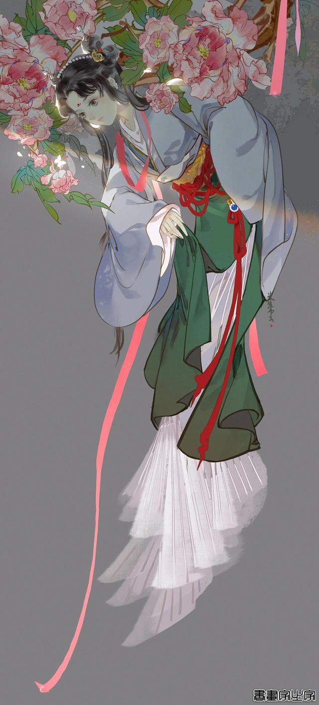冒着仙气的人儿，似乎下一秒就要践踏五彩祥云飞天了！头像插画#-10.jpg