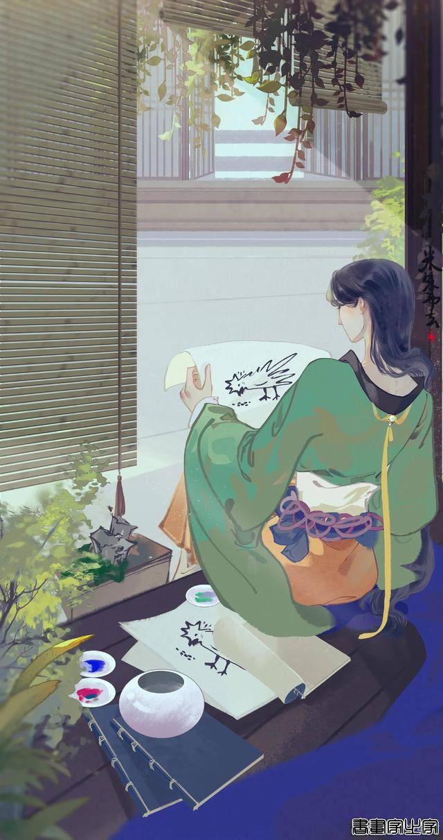 冒着仙气的人儿，似乎下一秒就要践踏五彩祥云飞天了！头像插画#-12.jpg