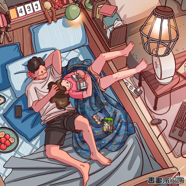 温暖治愈系插画，美美甜甜的少年日常-17.jpg