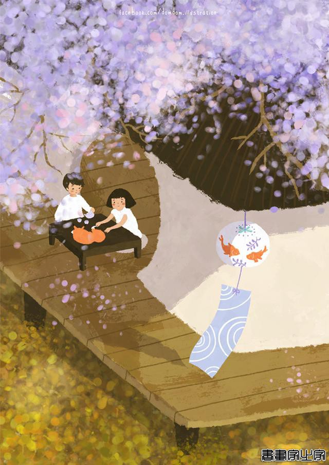 温馨的插画，行走在树林间，Guille Rancel作品-6.jpg