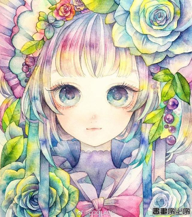 女生壁纸|手绘水彩插画绘画#水彩##艺术分享##插画# ??? ????-8.jpg