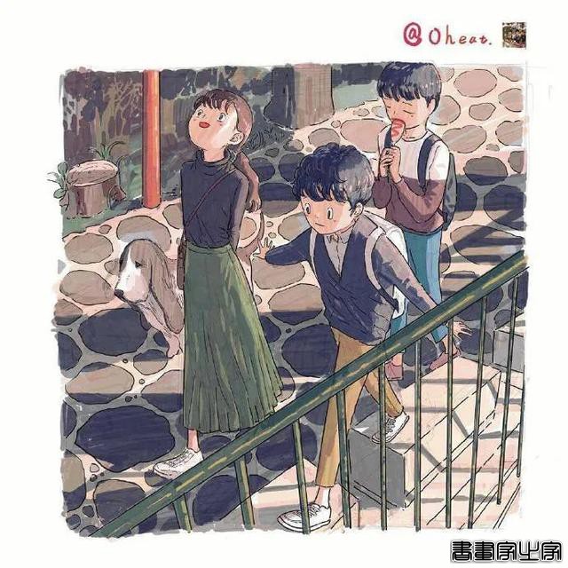 ???韩国插画师 oheat 笔下让人向往的童年系列插画作品-5.jpg