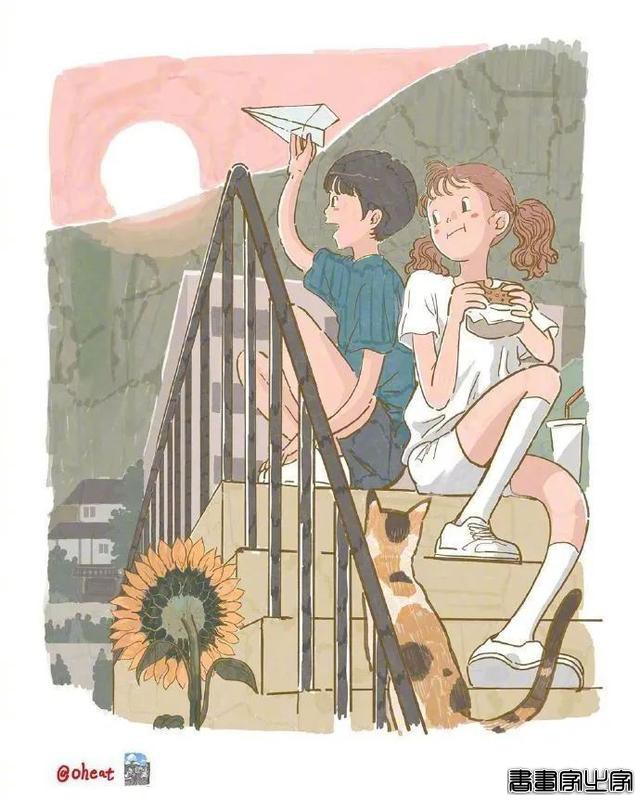 ???韩国插画师 oheat 笔下让人向往的童年系列插画作品-15.jpg