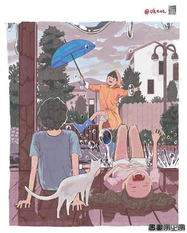 ???韩国插画师 oheat 笔下让人向往的童年系列插画作品-14.jpg