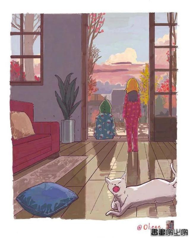???韩国插画师 oheat 笔下让人向往的童年系列插画作品-20.jpg