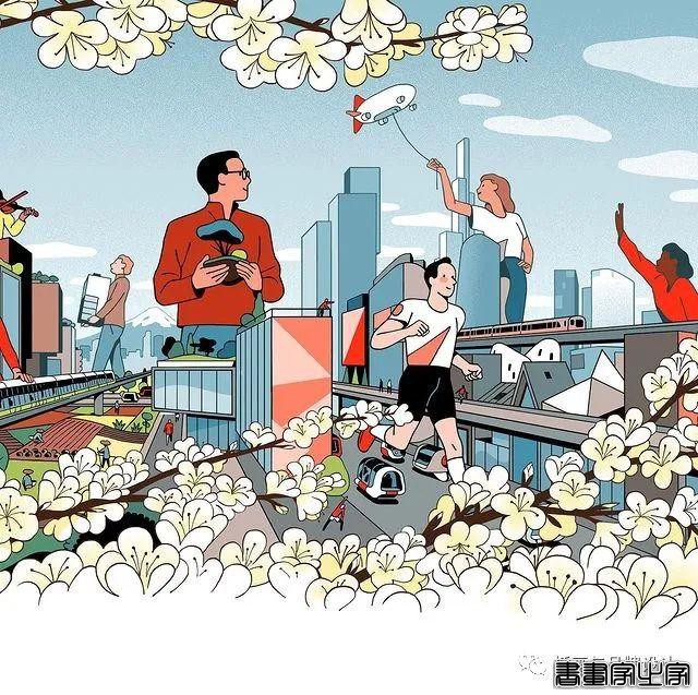 插画丨矢量风景插画，细节丰富有内涵，每一幅作品都风格明快，叙事简洁-10.jpg