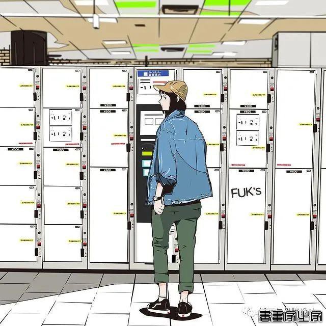 插画丨街头嘻哈少女的潮牌街拍，干净的笔触明亮的色调，每个场景都太有感觉了-10.jpg
