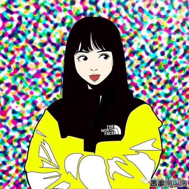 插画丨街头嘻哈少女的潮牌街拍，干净的笔触明亮的色调，每个场景都太有感觉了-36.jpg
