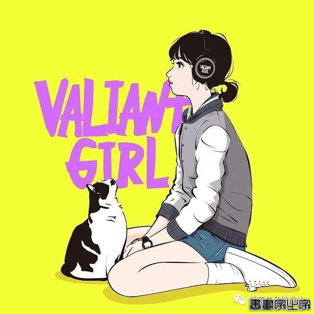 插画丨街头嘻哈少女的潮牌街拍，干净的笔触明亮的色调，每个场景都太有感觉了-52.jpg