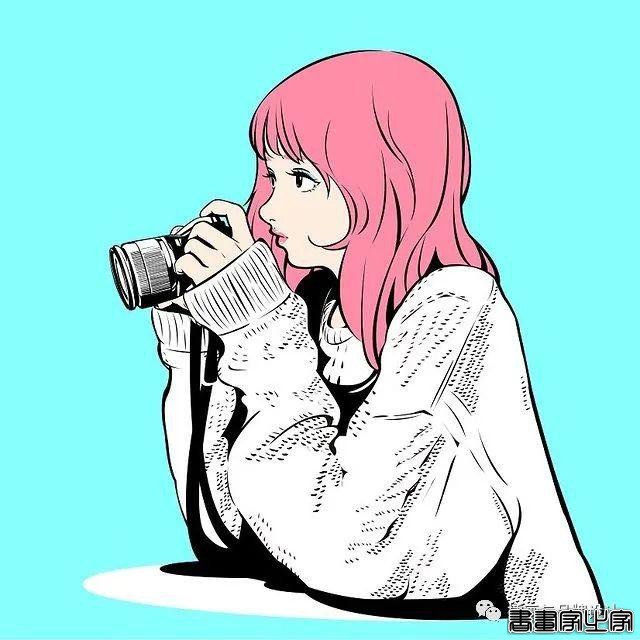 插画丨街头嘻哈少女的潮牌街拍，干净的笔触明亮的色调，每个场景都太有感觉了-55.jpg