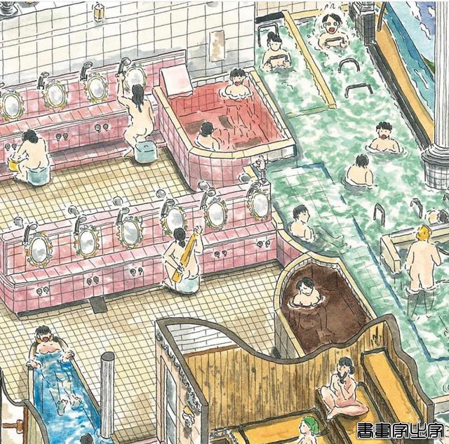 日本插画家盐谷歩波笔下疗愈感十足的「钱汤」精致插画-6.jpg