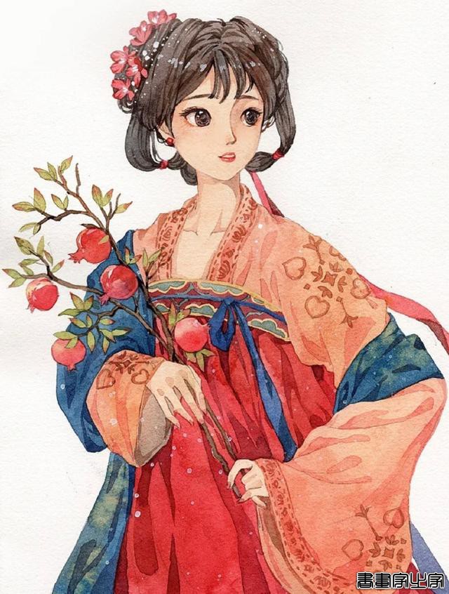 古风插画欣赏｜春天来啦#古风#插画#壁纸##水彩#中国元素#-5.jpg