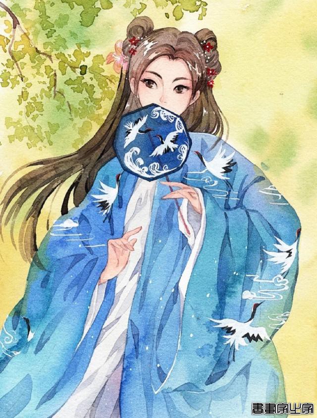 古风插画欣赏｜春天来啦#古风#插画#壁纸##水彩#中国元素#-4.jpg