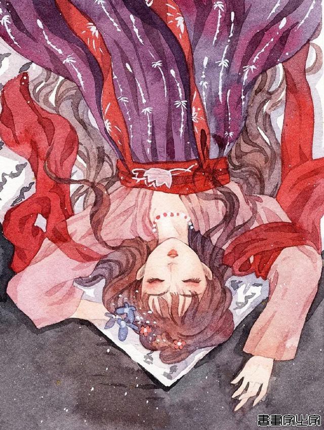 古风插画欣赏｜春天来啦#古风#插画#壁纸##水彩#中国元素#-8.jpg
