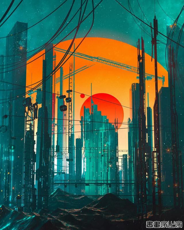 插画作品赏析｜Dangiuz赛博朋克风格插画作品-8.jpg