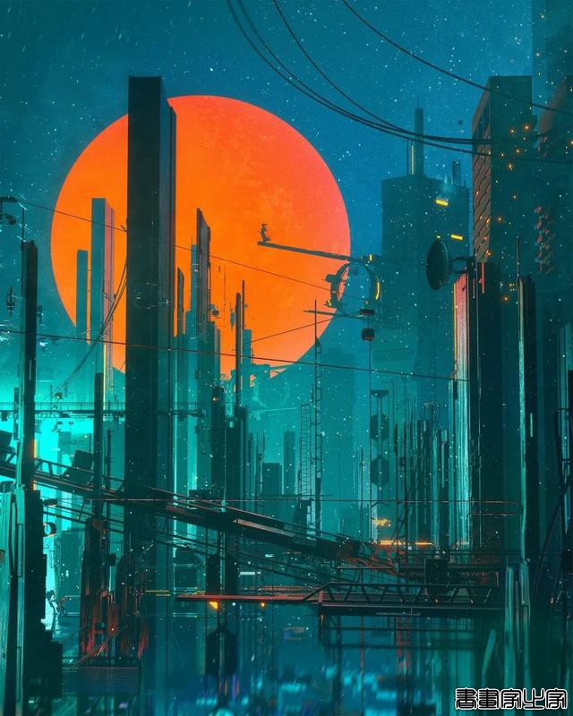 插画作品赏析｜Dangiuz赛博朋克风格插画作品-6.jpg