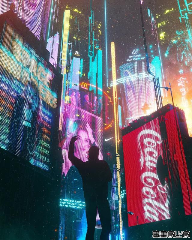 插画作品赏析｜Dangiuz赛博朋克风格插画作品-11.jpg