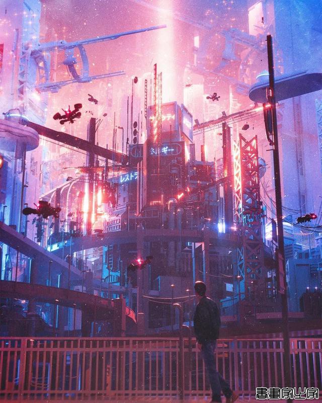 插画作品赏析｜Dangiuz赛博朋克风格插画作品-12.jpg