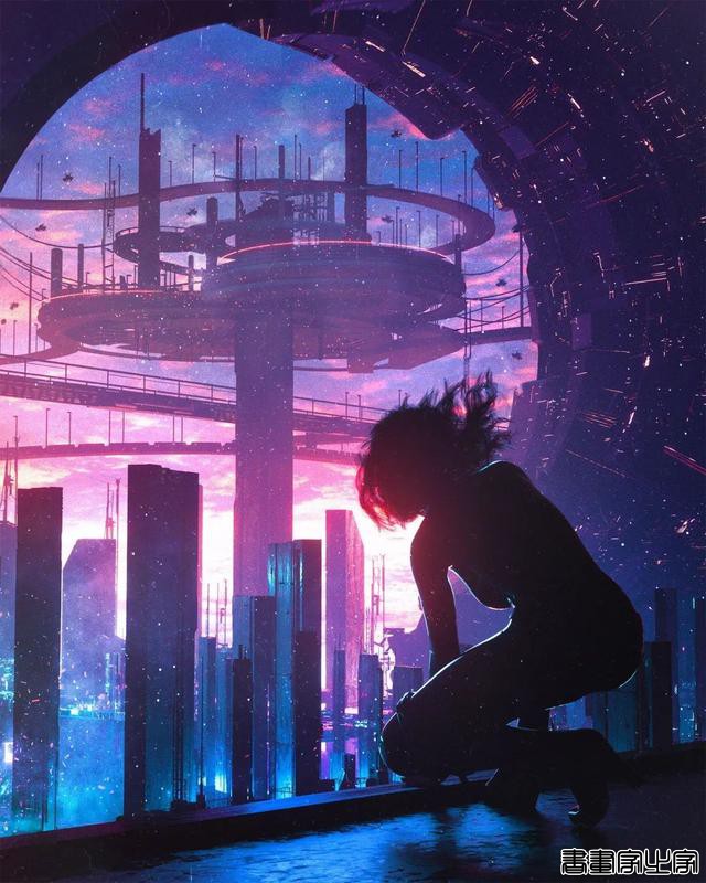 插画作品赏析｜Dangiuz赛博朋克风格插画作品-14.jpg
