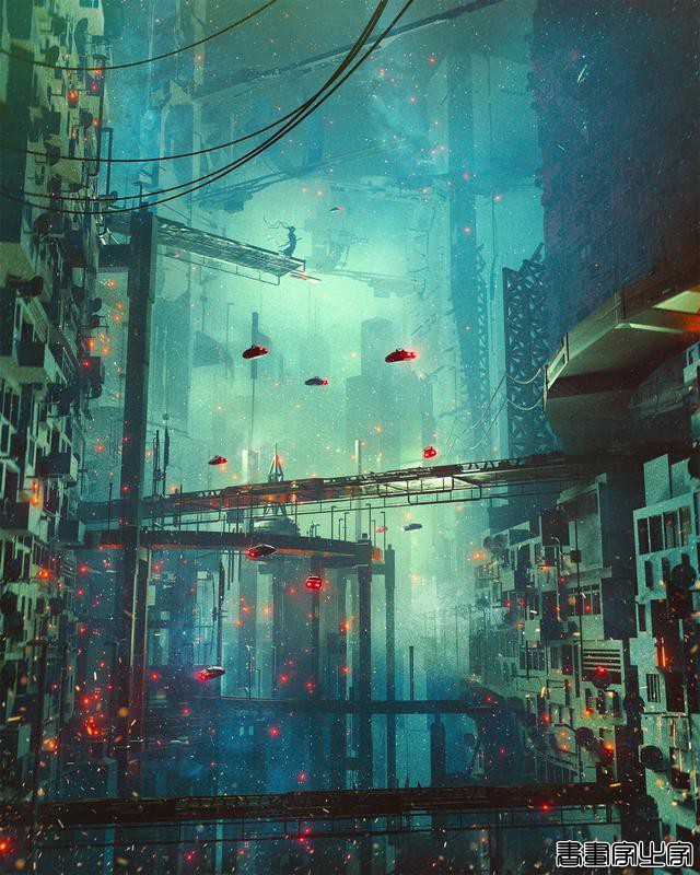 插画作品赏析｜Dangiuz赛博朋克风格插画作品-13.jpg