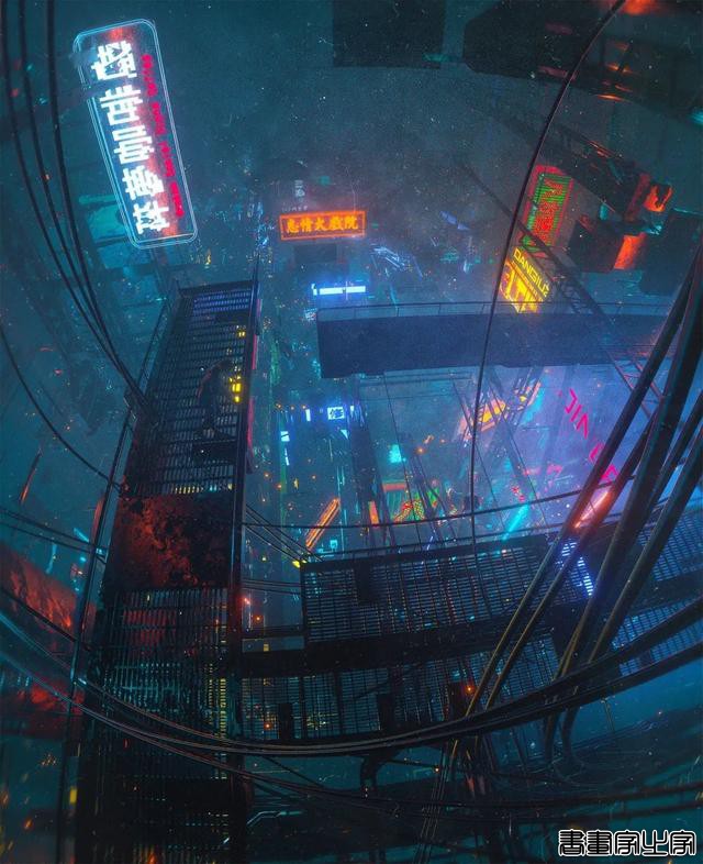 插画作品赏析｜Dangiuz赛博朋克风格插画作品-15.jpg