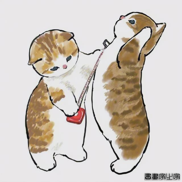 插画：努力减肥的猫咪插画，可甜可萌-6.jpg