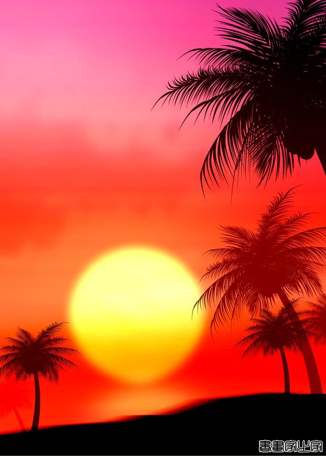 日落夏威夷插画-9.jpg