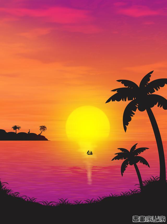 日落夏威夷插画-18.jpg