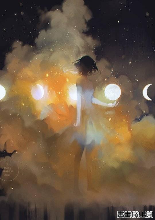 梦幻与现实，唯美插画，澳大利亚画师loika作品-4.jpg
