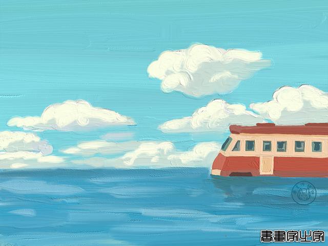 「背景图、平板壁纸」超美油画风景插画-8.jpg
