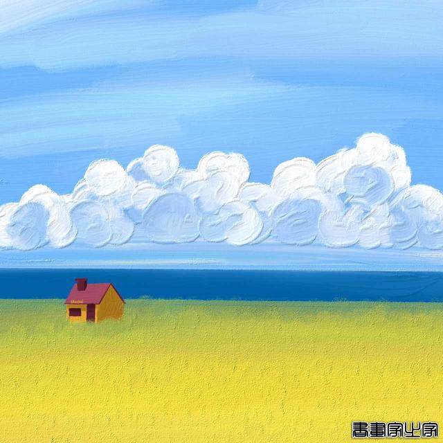 「背景图、平板壁纸」超美油画风景插画-20.jpg