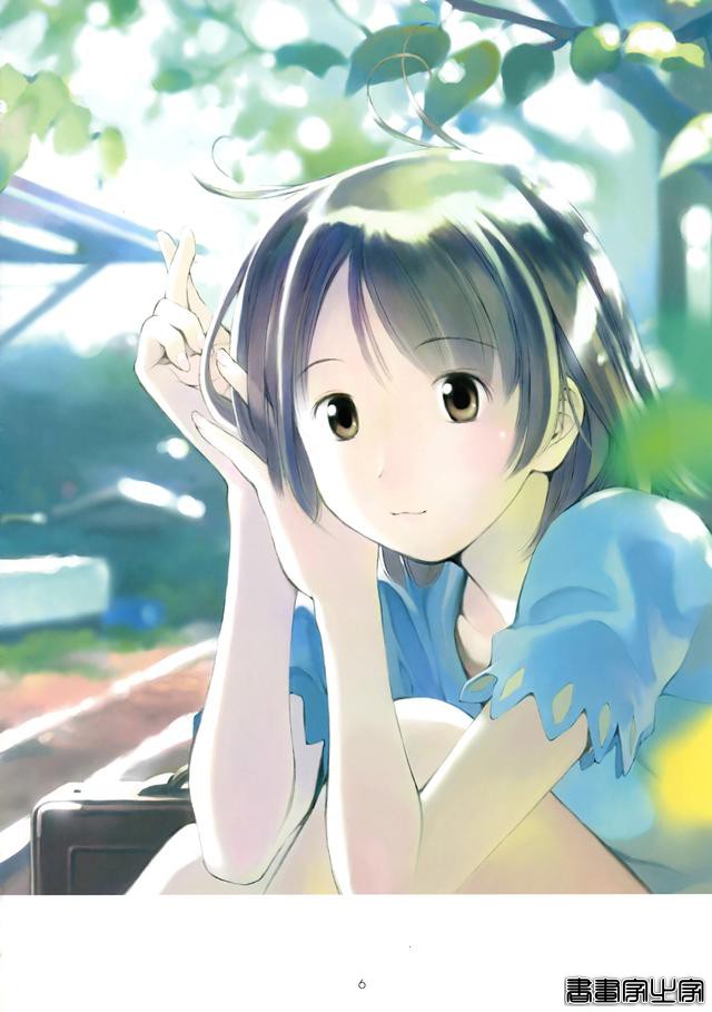 有点邻家妹妹感觉的日系清新风格插画，非常清新舒服有阳光的画集-5.jpg