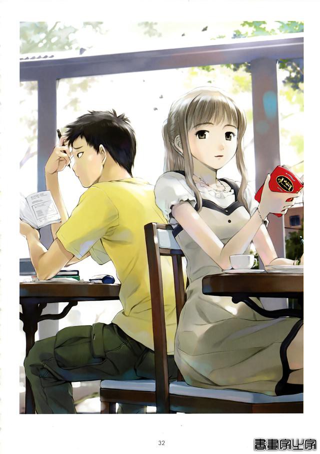 有点邻家妹妹感觉的日系清新风格插画，非常清新舒服有阳光的画集-25.jpg