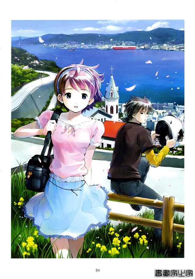 有点邻家妹妹感觉的日系清新风格插画，非常清新舒服有阳光的画集-51.jpg
