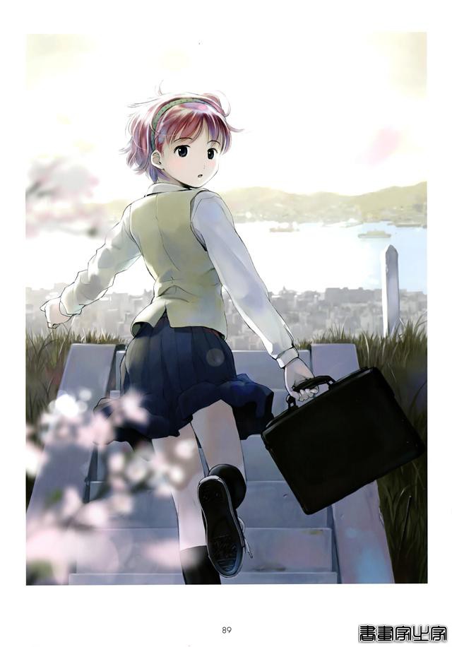 有点邻家妹妹感觉的日系清新风格插画，非常清新舒服有阳光的画集-52.jpg