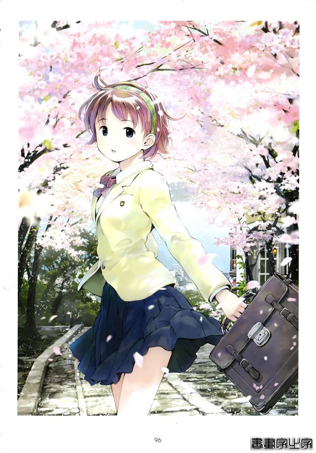 有点邻家妹妹感觉的日系清新风格插画，非常清新舒服有阳光的画集-56.jpg